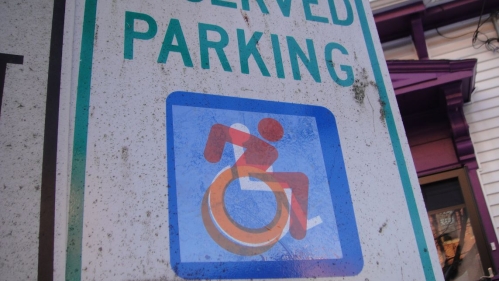 Adapted Sign with Sticker