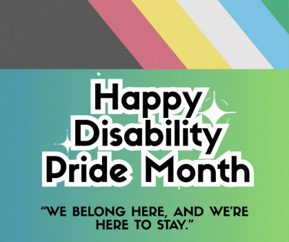 Animated gif of disability pride