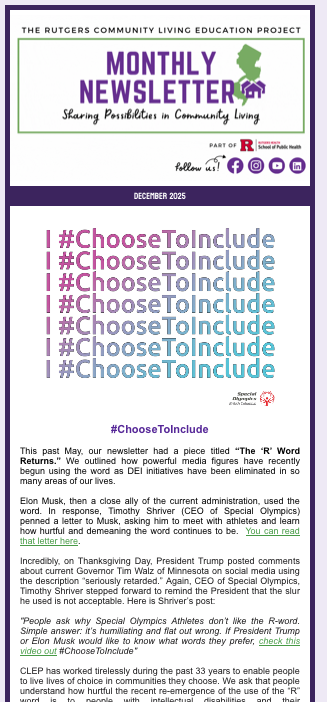 Newsletter Screenshot