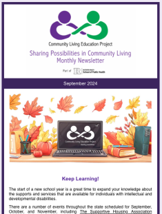 Screenshot of newsletter