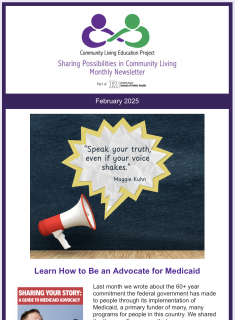 February 2025 Newsletter Screenshot