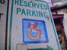 Adapted Sign with Sticker